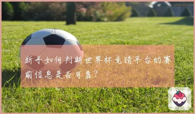 新手如何判断世界杯竞猜平台的赛前信息是否可靠？
